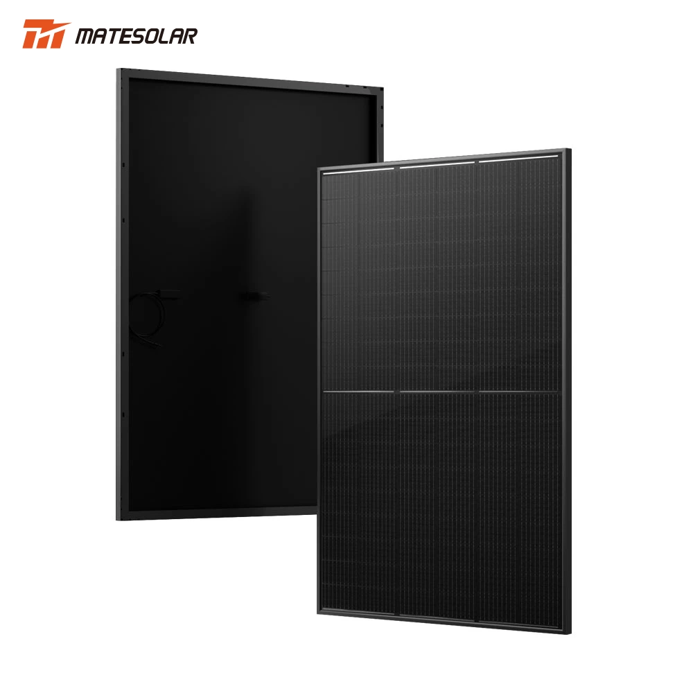 Mono Negro cristalino Panel Solar 410W 420W 425W V Módulo lateral única