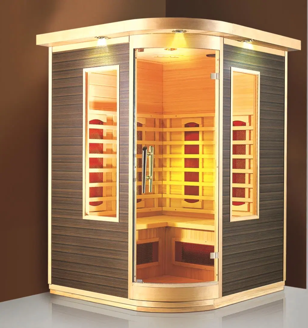 Customized Modern 1 Person Near Far Infrared Sauna Cabinet Mini Wooden Dry Steam Sauna Room