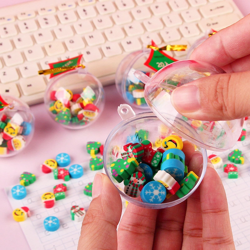 Cartoon Cute Christmas Tree Crystal Rubber Ball Decoration Student Christmas Gift Prize Christmas Eraser