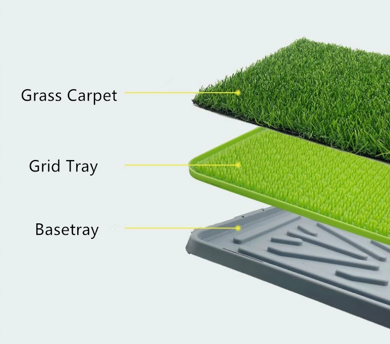 جرو العشب الصناعي بالجملة للكلاب والحيوانات الأليفة الصغيرة لوحة تدريب من Potty قابلة لإعادة الاستخدام مع Tray