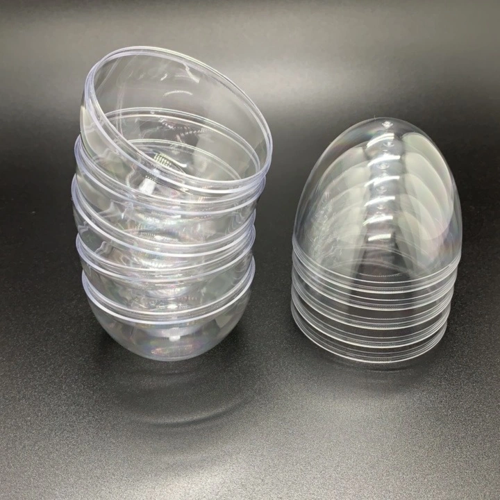 Factory Sale Party Supplier 50*80mm Clear Stand Egg for Crafts Packaging