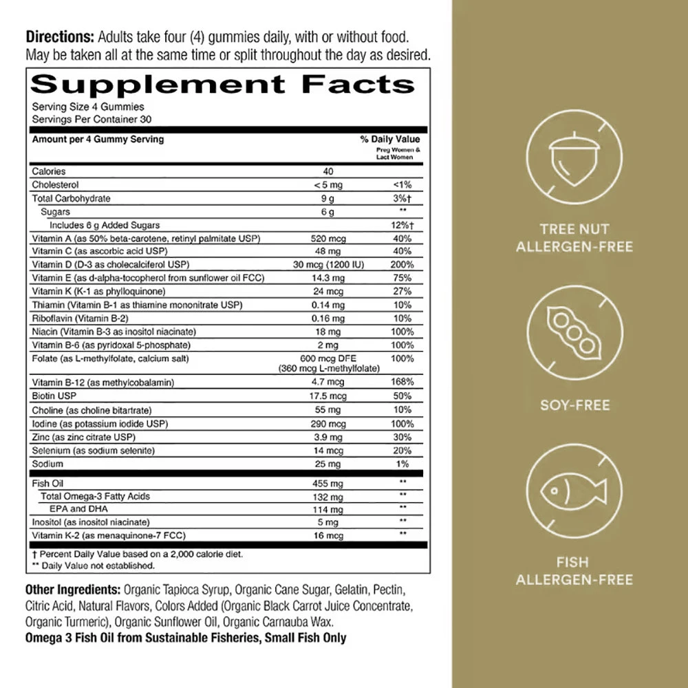 Custom DHA и Folate пренатальные витамины Gummies Whole Body Health Для мамы и детской гумми-канди