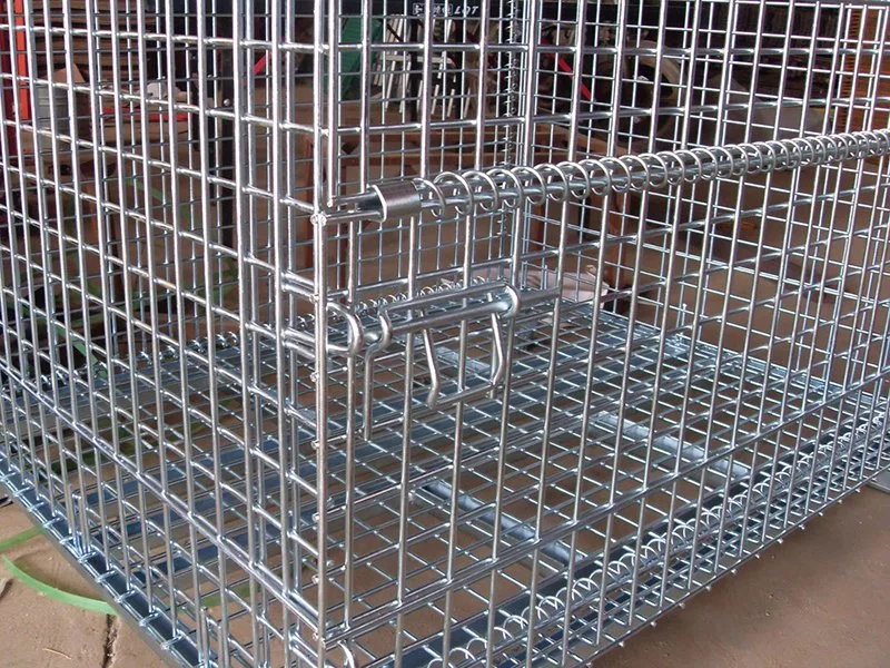 Logistic Collapsible Stackable Iron Steel Wire Mesh Cage with CE Certificate in Low Factory Price for Industrial Warehouse Storage Racks System