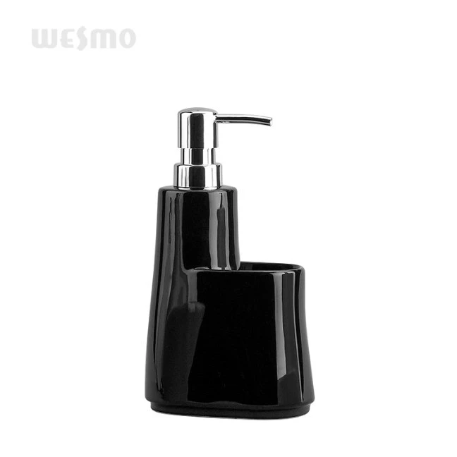 Simple and Unique Style White Porcelain Soap Dispenser