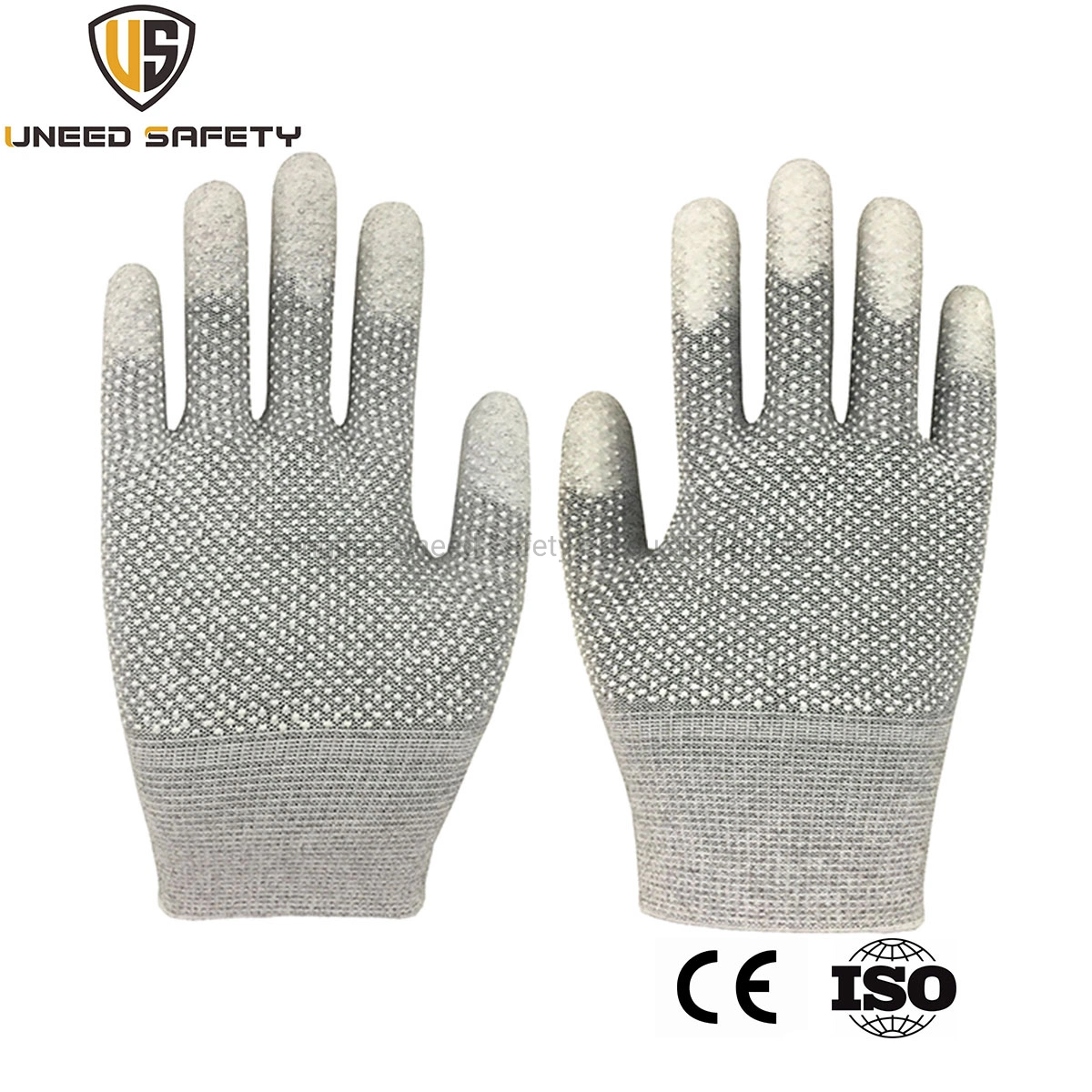 Garden Work Palm Nylon Durable PU Coated Anti Static Safety Woman Work Gloves