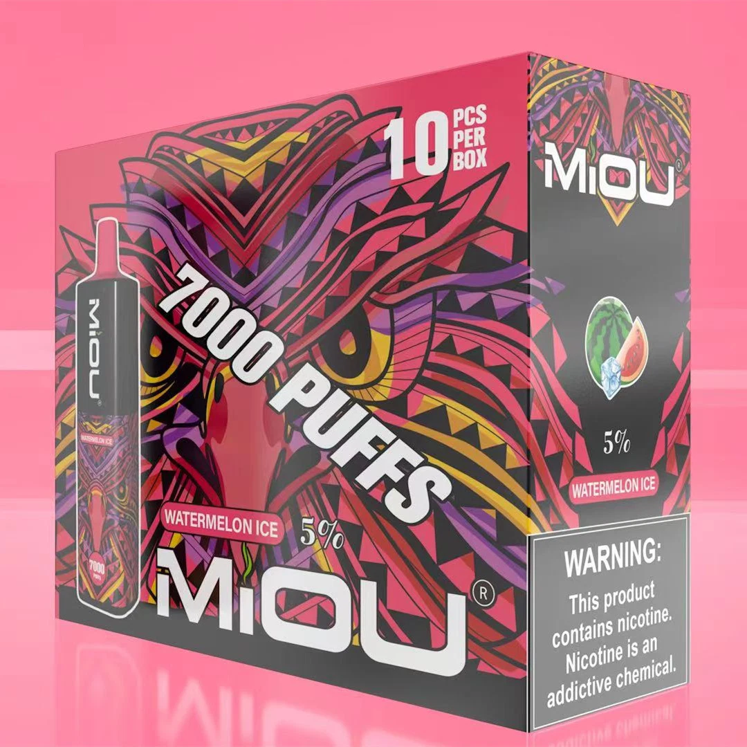 Waspe Miou 7K de calidad premium dispositivo desechable de los pods de los cigarros 15ml Podómetro rellenado vs Elf Randm Tornado 7K Hits Rechareable batería Barras de Puff 7000puffs