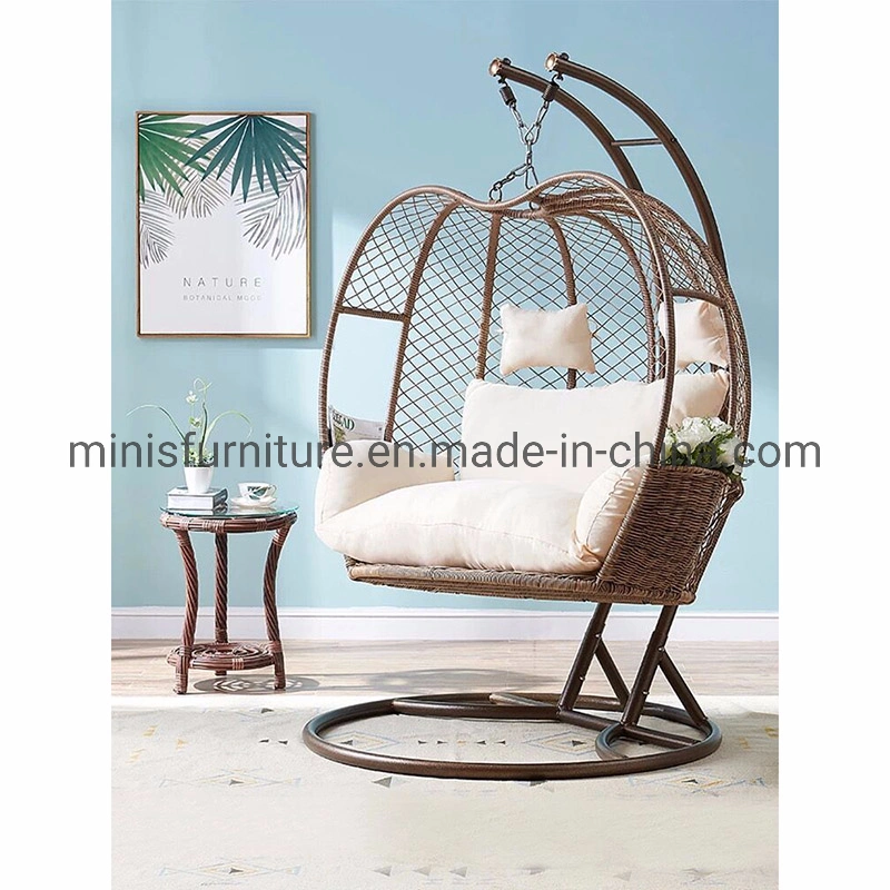 (MN-OSF28) Outdoor Garden Aluminum Rattan Big Swing Chair for Home Patio Furniture