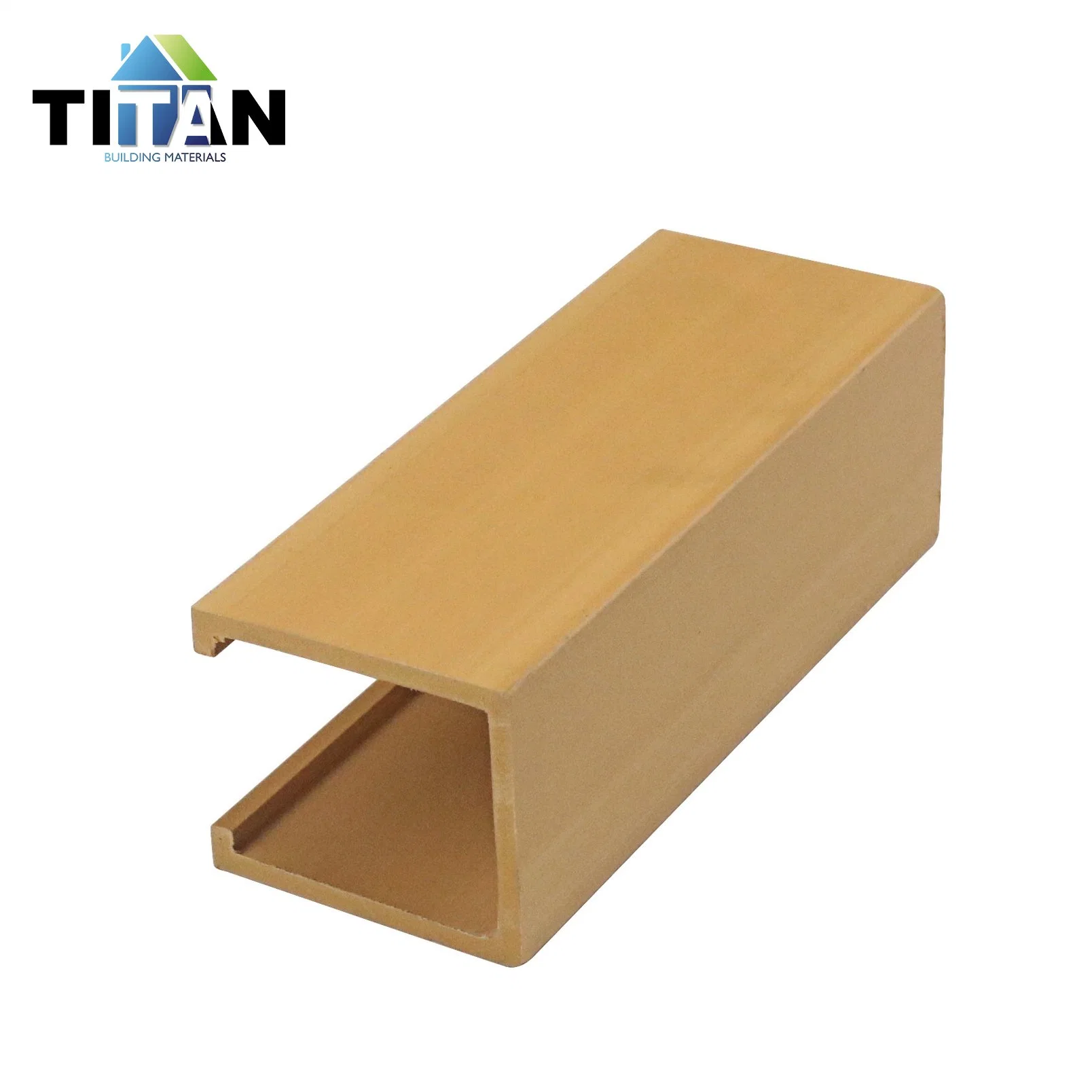 Co-Extrusion Wooden Square Indoor Partition WPC Partition Timber Wood Tube