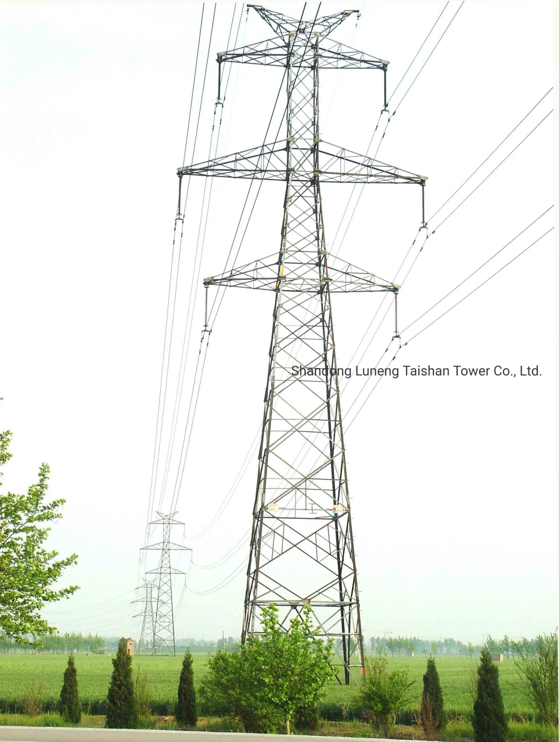 10kv/60 kv/kv 132kv/230/380kv/400kvelectric Pole/ tour en acier galvanisé/mât en acier de transmission de puissance