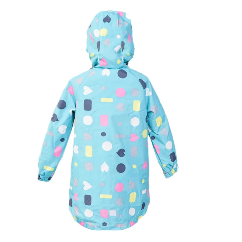 Kid's Summer Long Jacket with Hood, Waterproof Jacket, Children Jacket, Outdoor Jacket