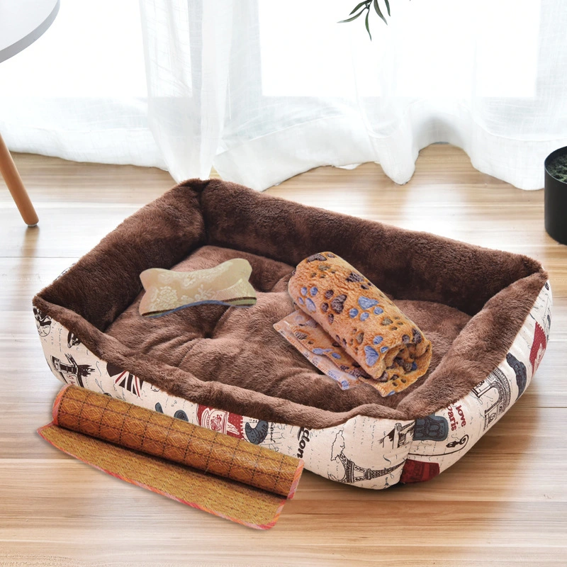 Muebles de la mascota perro lavable extraíble de suministros de sofá cama para dormir de Pet de invierno Mat