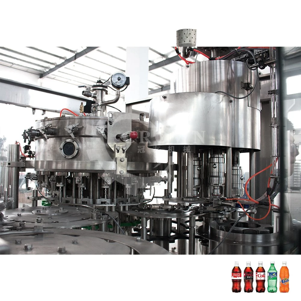 Automatic Sparkling Water Carbonated Soft Drink Beverage Bottling Filling Capping Machine Production Line