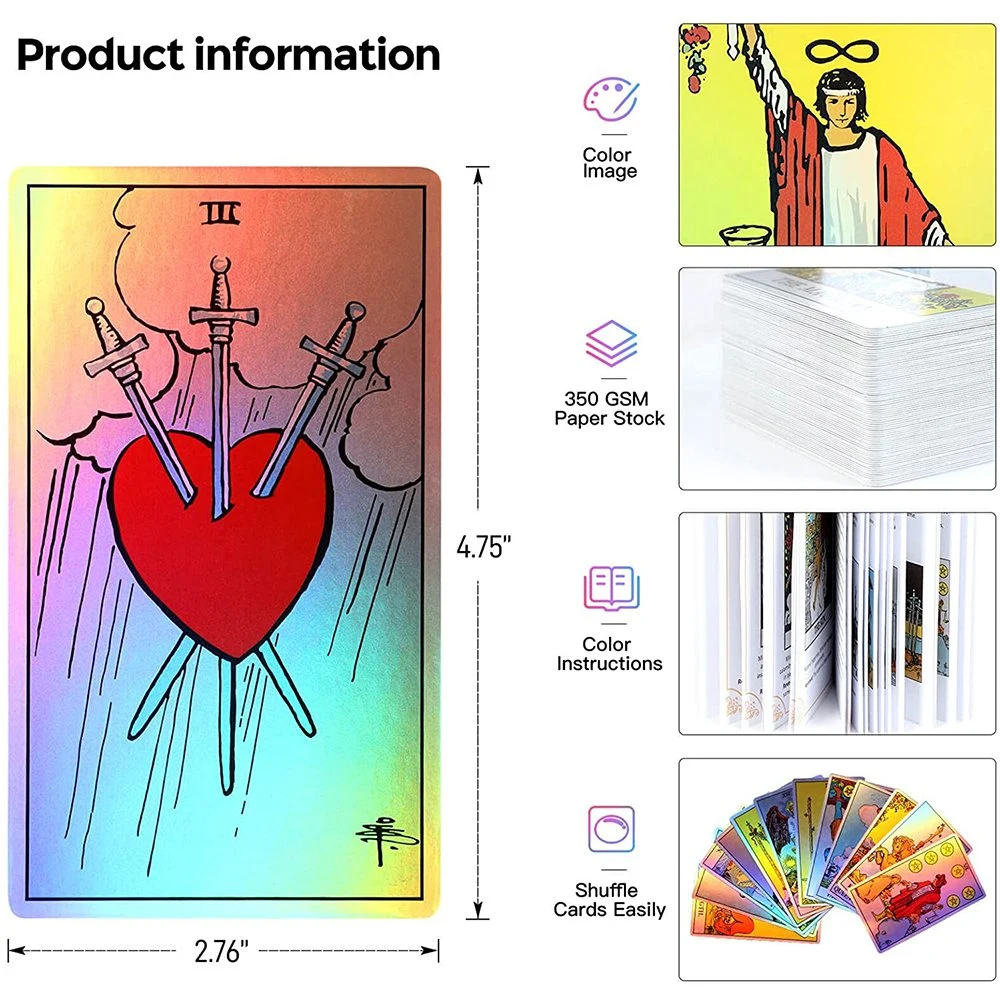 Alta qualidade OEM personalizados Cartões Tarot