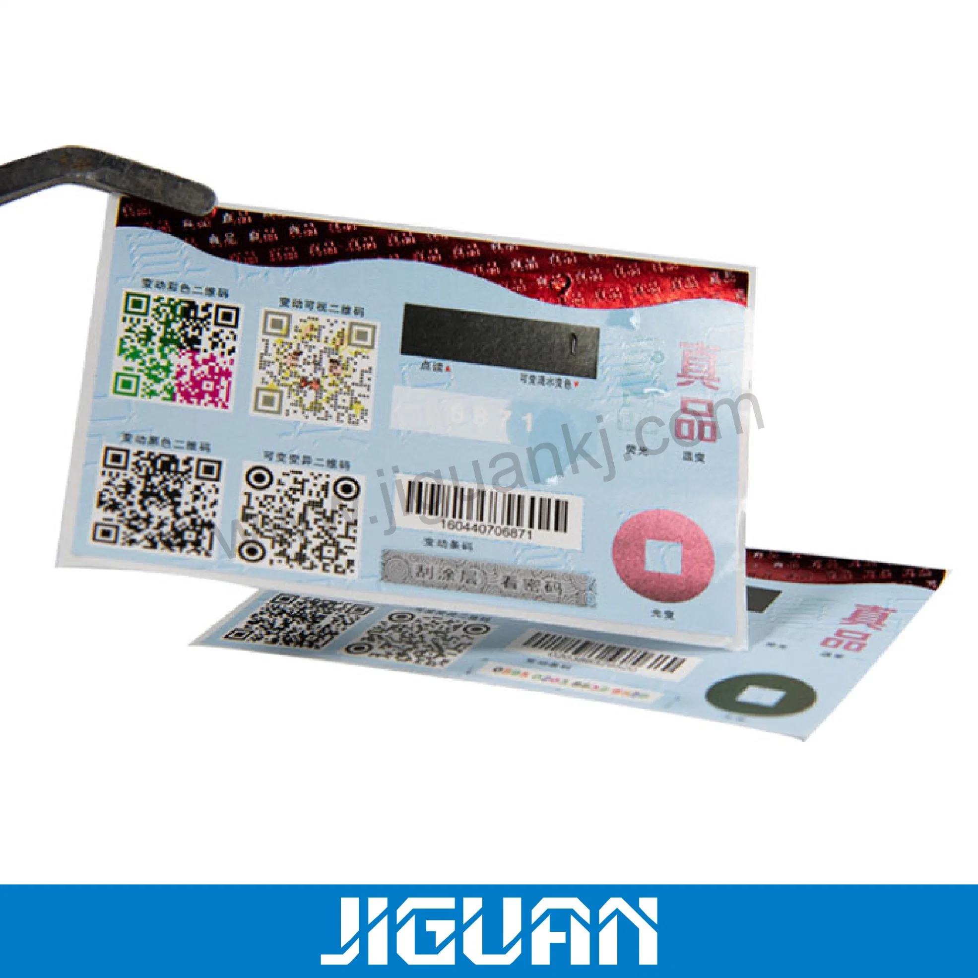 Custom Scratch off Antifake HD printing Sticker Cards