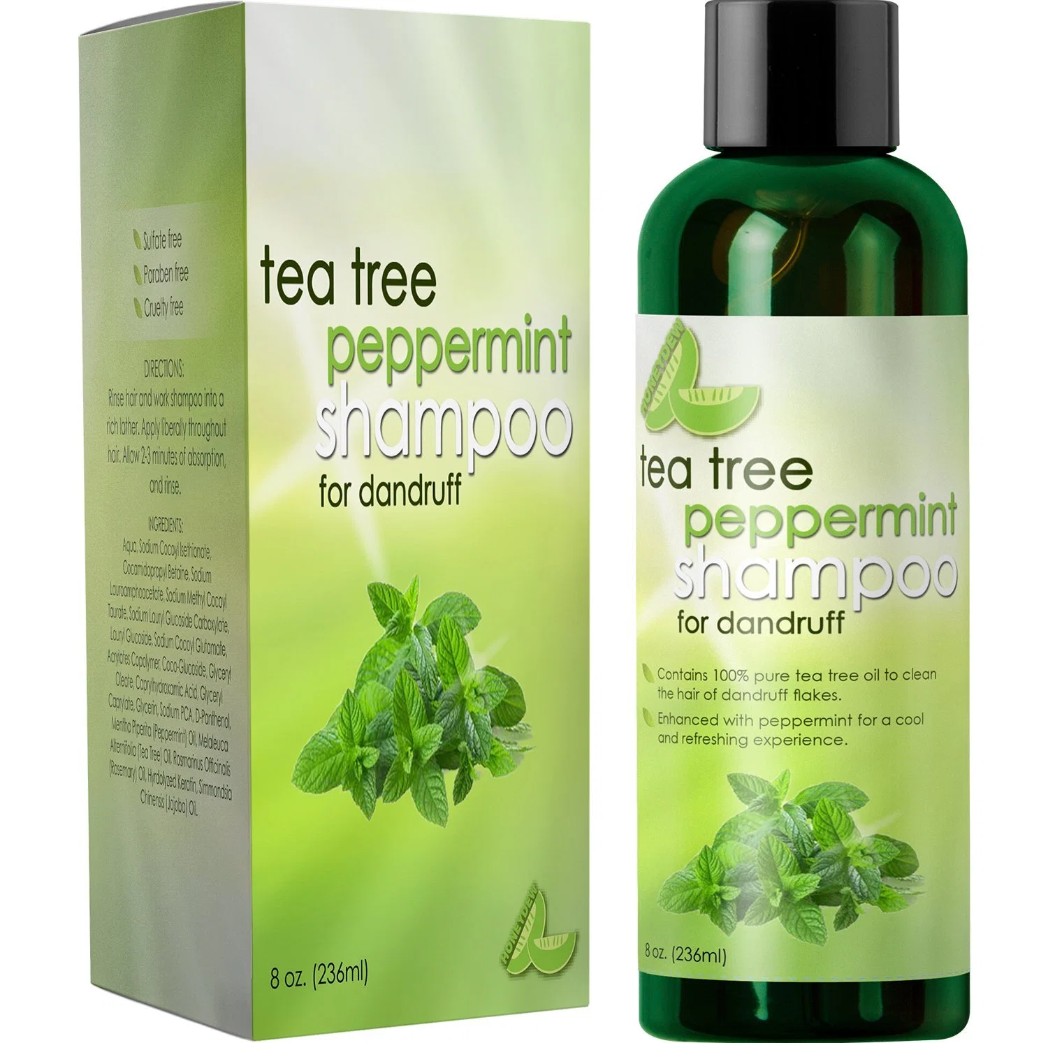 Natural Tea Tree Oil Natural Organic for Hair Loss Fall Set Travel Shampoo