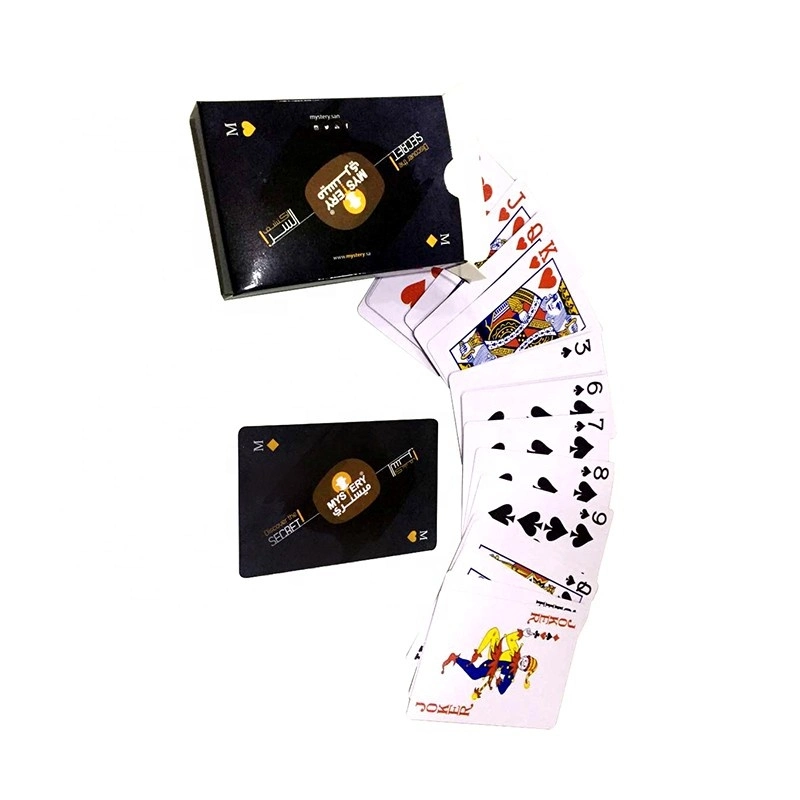 Customized Logo Full Color Printing Waterproof Magic Card PVC Paper Playing Card with Printing Box