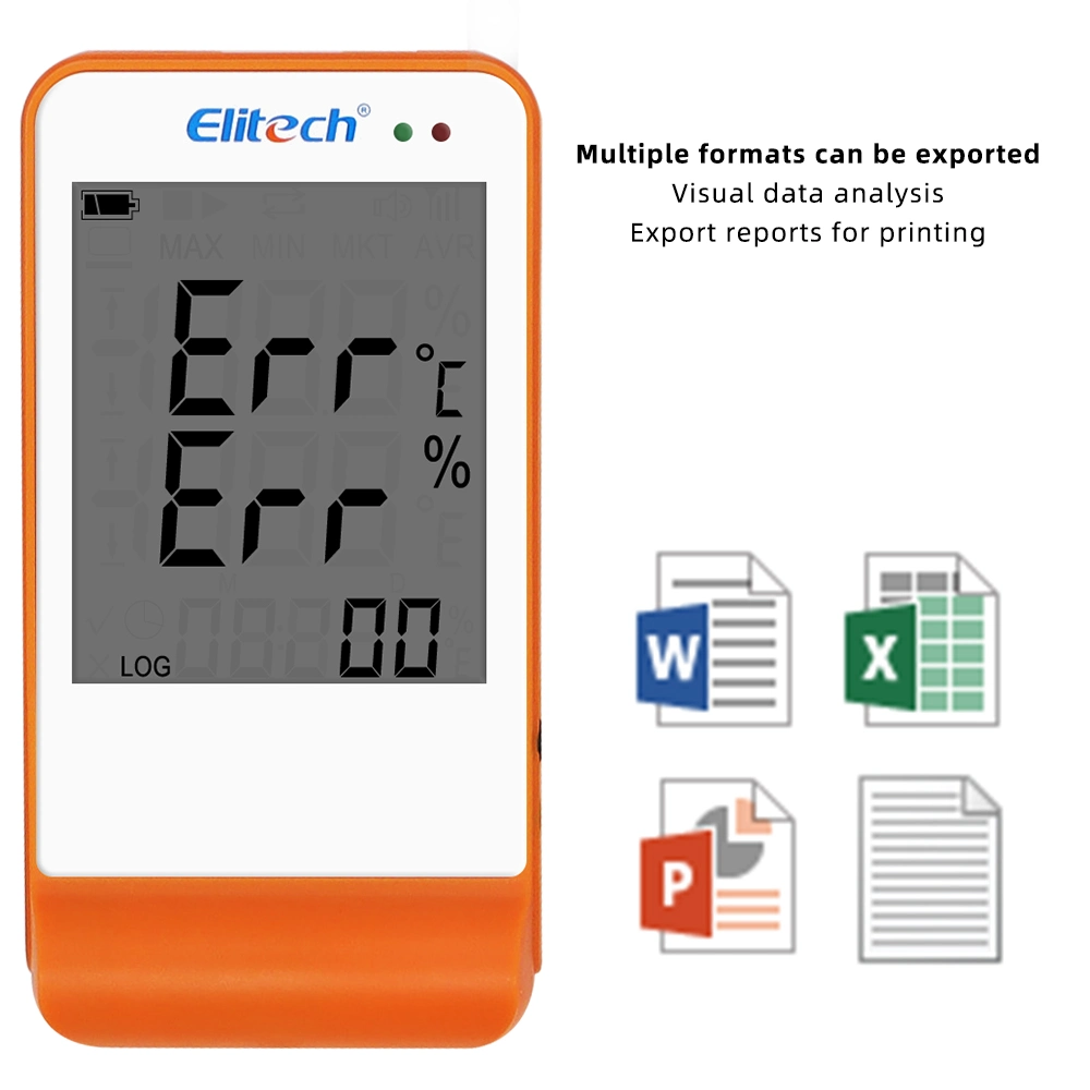 Elitech Gsp-6 Medicine Cold-Chain Transportation Digital USB Temperature Humidity Data Logger