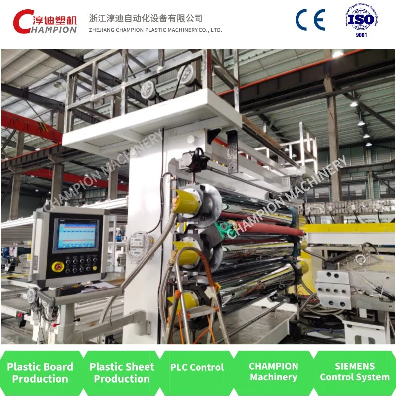 Plastic PVC Sheet Conical Twin Screw Extrusion Production Line