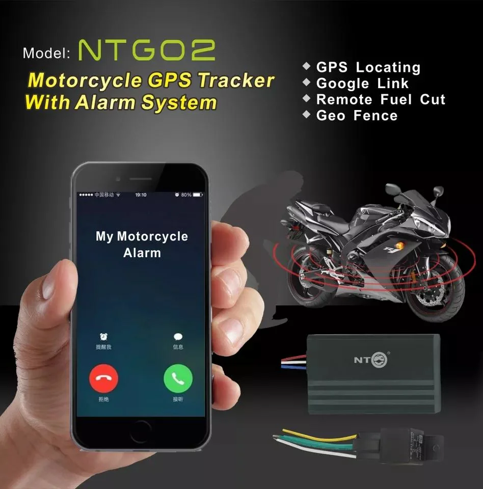 Motorcycle GPS Tracker with Alarm System Remote Vibration Alarm