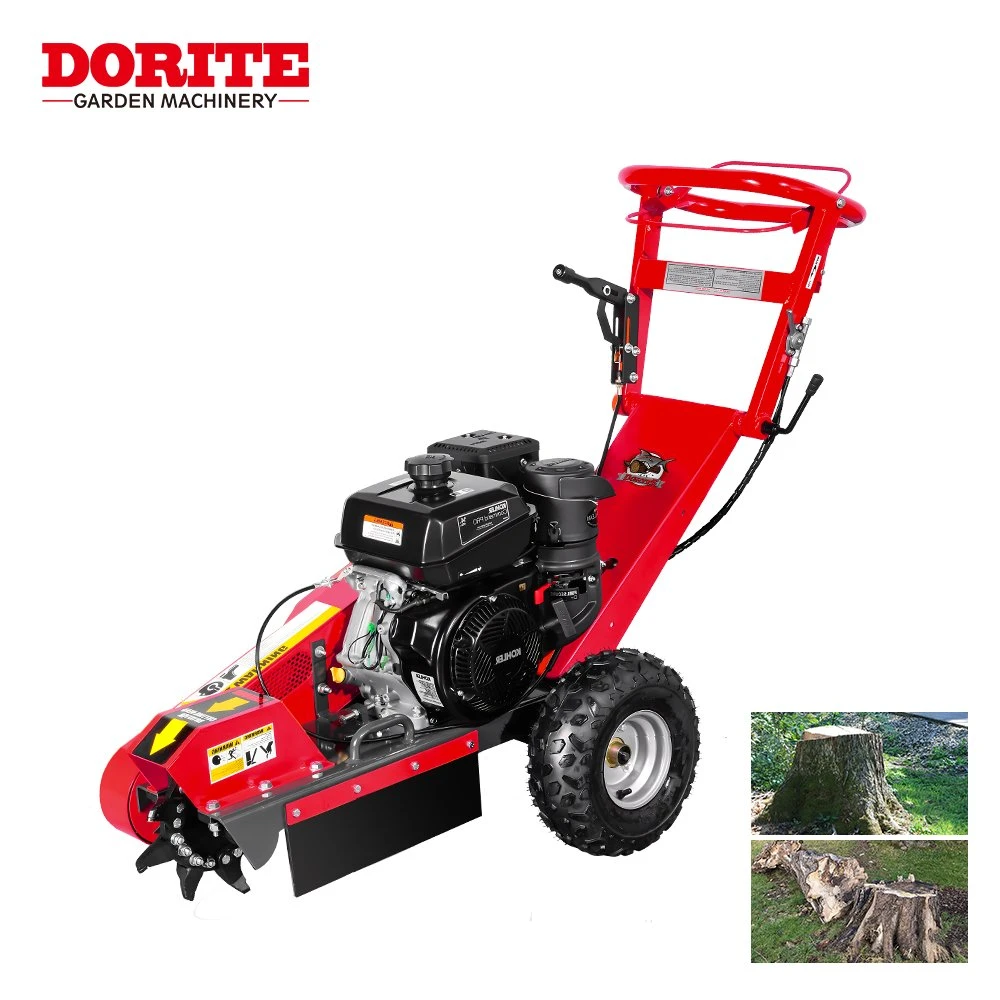 La Chine de gros de la souche 15HP Meuleuse Industrie forestière Stump Grinder Match Steertree Machine de découpe de racine de patin