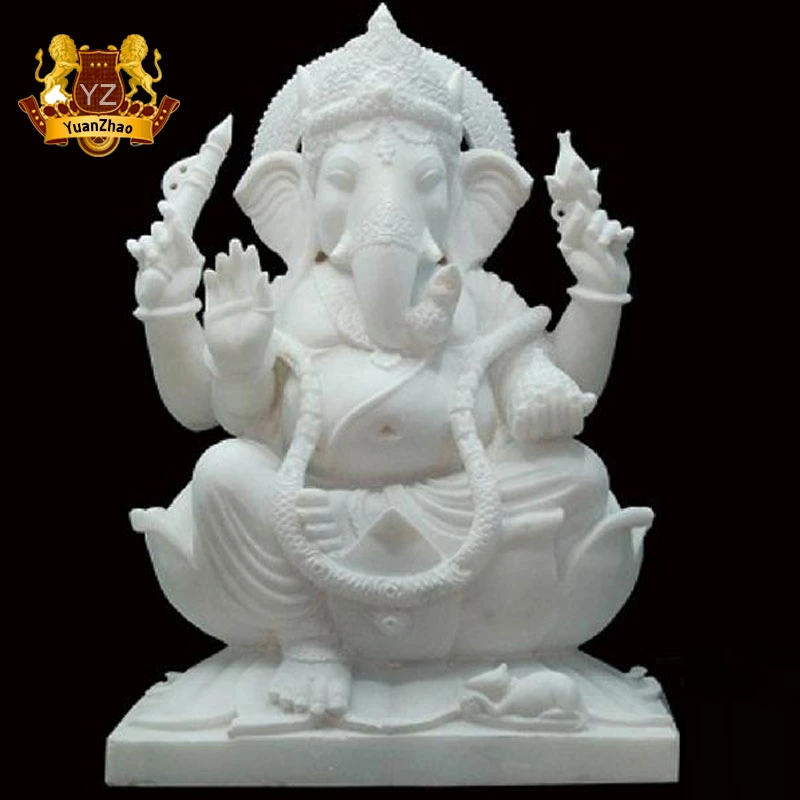 Hand Carving Life Size White Marble Saraswati Buddha Sculpture for Sale