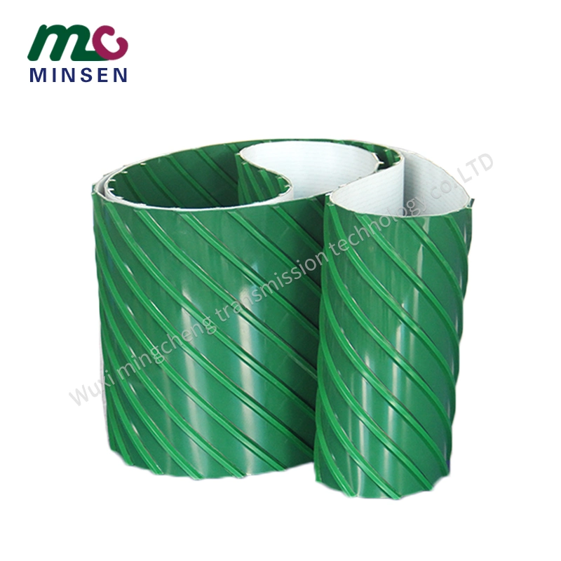 Factory PVC Green Special Guide Bar Conveyor Belt Customized Processing, Suitable for Special Material Transport