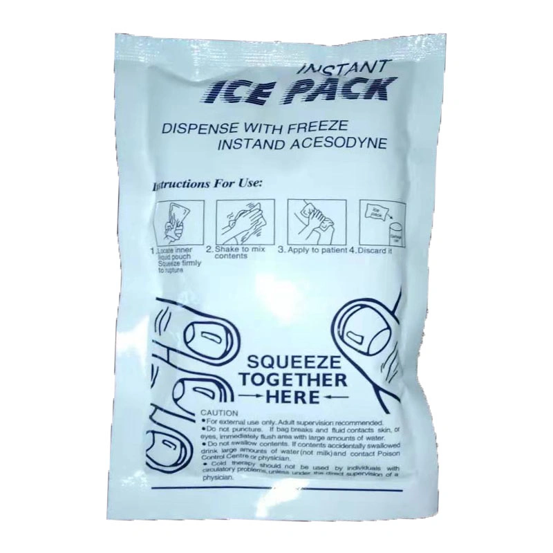 160g Pack de glace jetable pour les premiers secours en cas d'urgence.