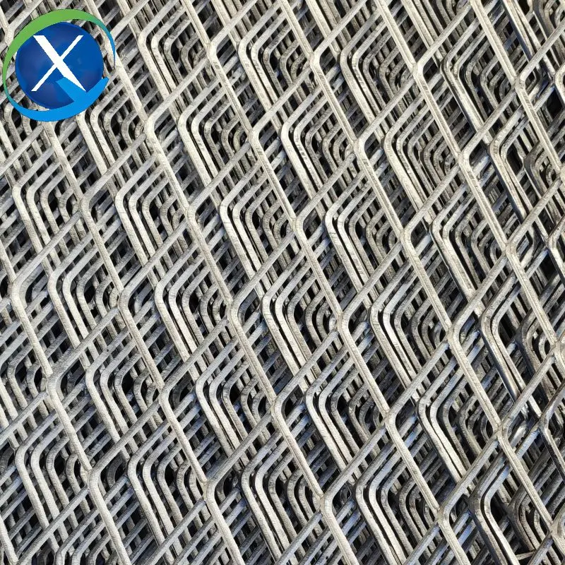 Aluminum Heavy Steel Mesh 10X20mm 1.22X2.44meters Diamond Hole Mesh Expanded Wire Mesh Expanded Metal