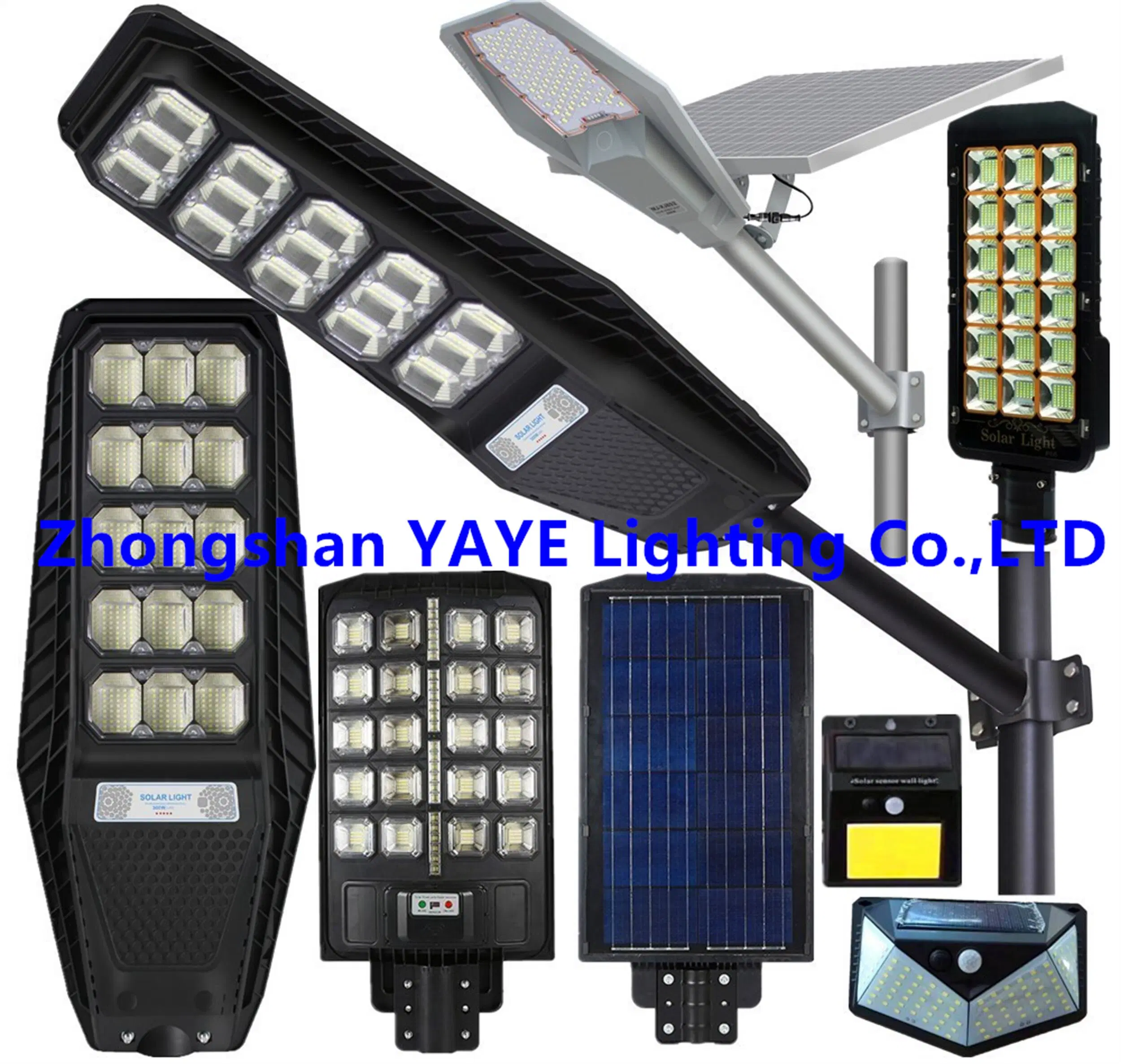 Yaye Supplier 300W/500W/1000W/2000W Solar Factory Manufacturer IP66 Outdoor Waterproof Solar LED Street Road Highway Garden Wall Flood Lamp 1000PCS Stock