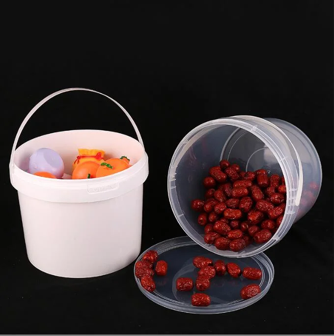 5L Plastic Food Container with Lid, Popcorn Barrel, Food Packaging Storage Box