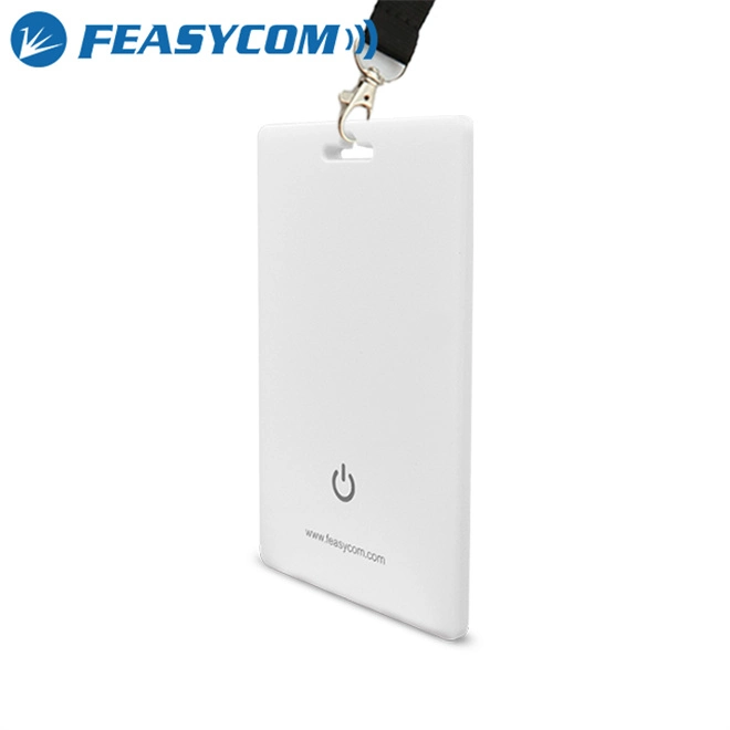 Diálogo de seguimiento de activos de Feasycom Da14531 seguimiento inalámbrico de activos de baja energía Etiquetas IoT Bluetooth Beacon Card con NFC