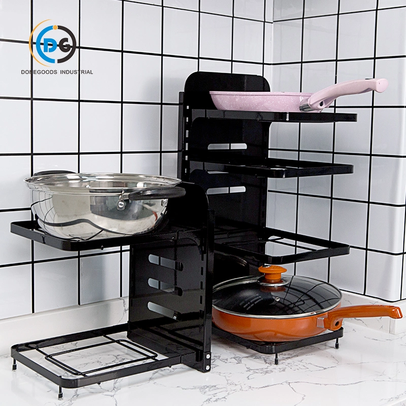 High quality/High cost performance  Kitchen Cabinets Stainless Steel Multi-Layer Adjustable Pot Rack