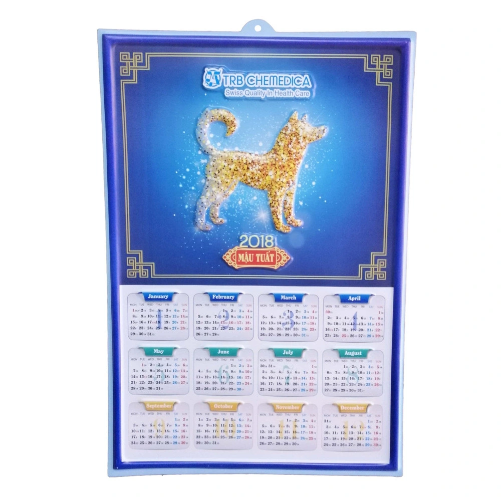 OEM Design Plastic Wall Calendar