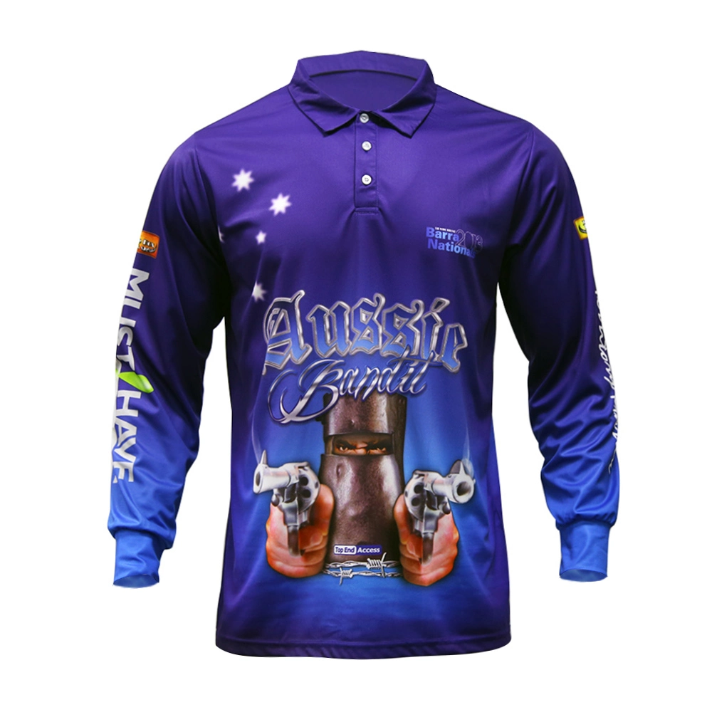 High Quality Sublimation Polo Shirts Fishing Wear