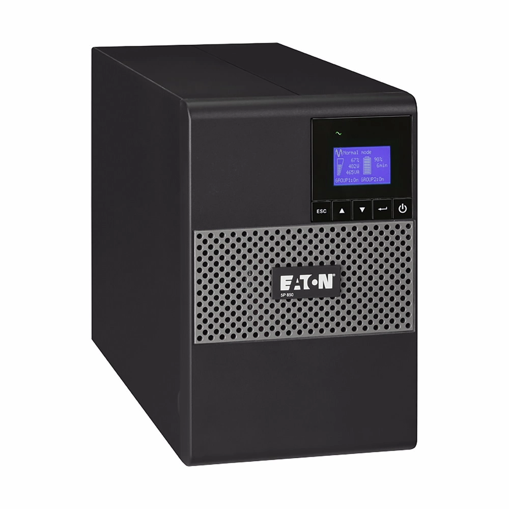 A Eaton 5p é um 1550VA UPS em torre de linha interativa com o regulamento de voltagem Automático (AVR)