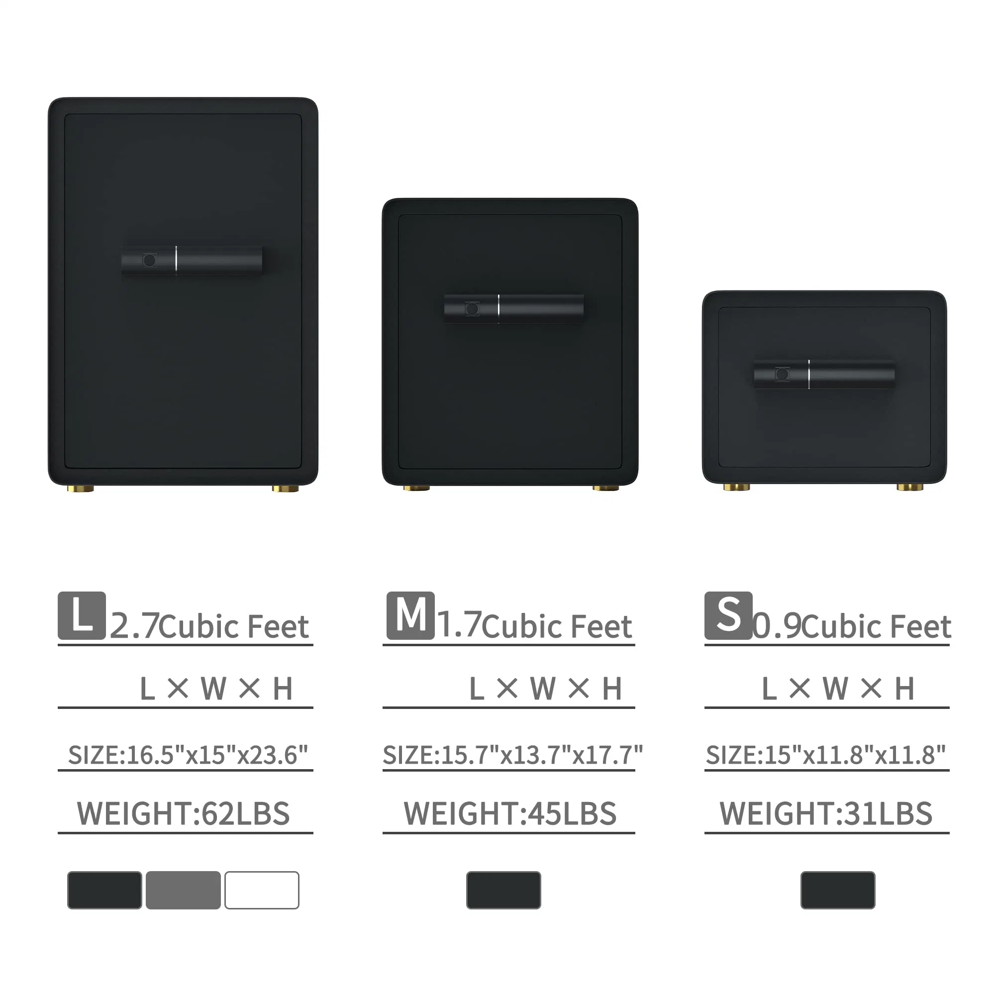 High quality/High cost performance Fingerprint Lock Home Safe Box for Secure Money / Jewelry / Document