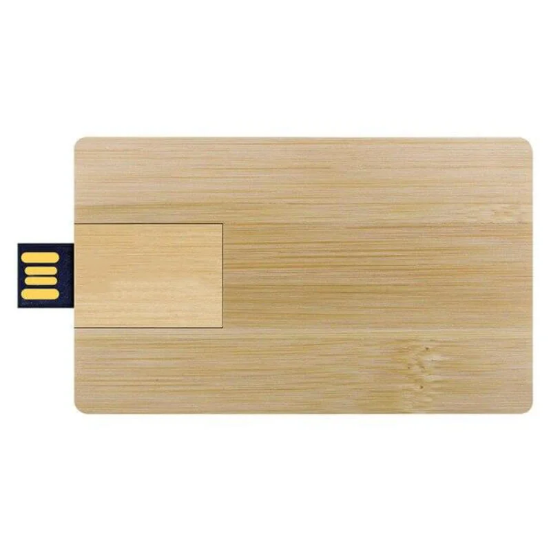 Bamboo&Maple Material Custom Logo Promotional Credit Card USB