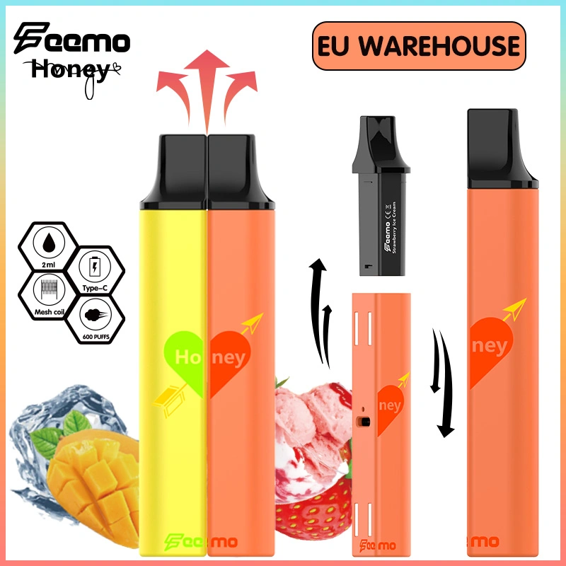 Feemo Einweg Honey Vapor 2 ml Pod Vape E-Zigarette Kits Mit TBD