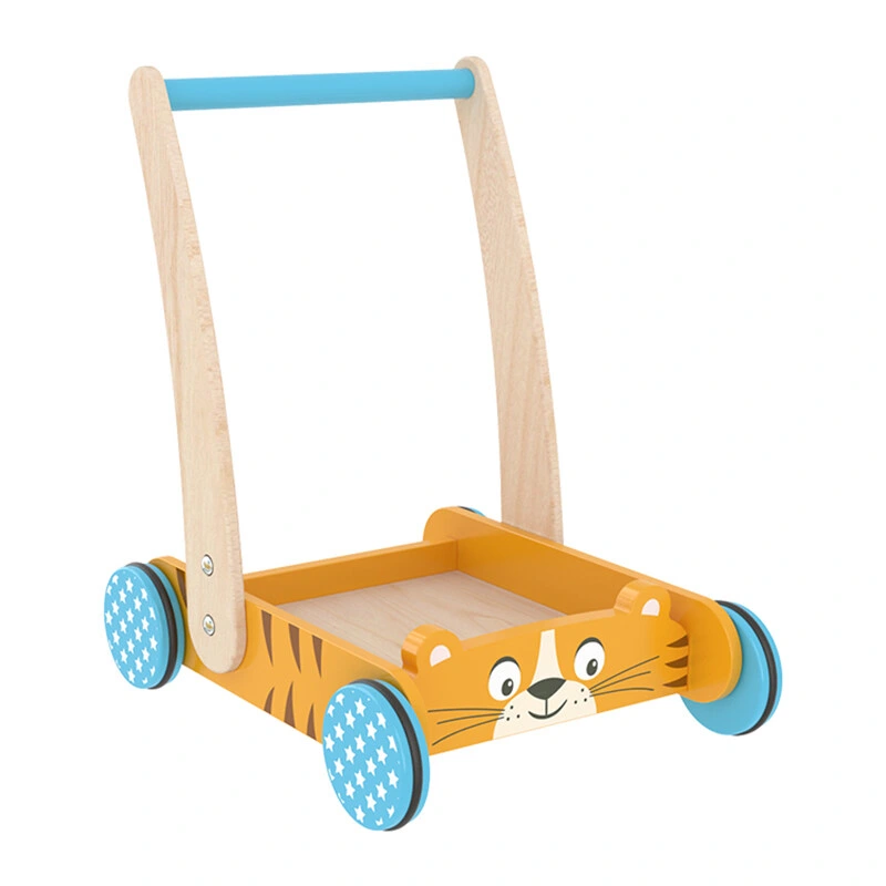 Bébé en bois bébé poussette jouet Walker activités d'apprentissage multifonction enfants 12 mois +