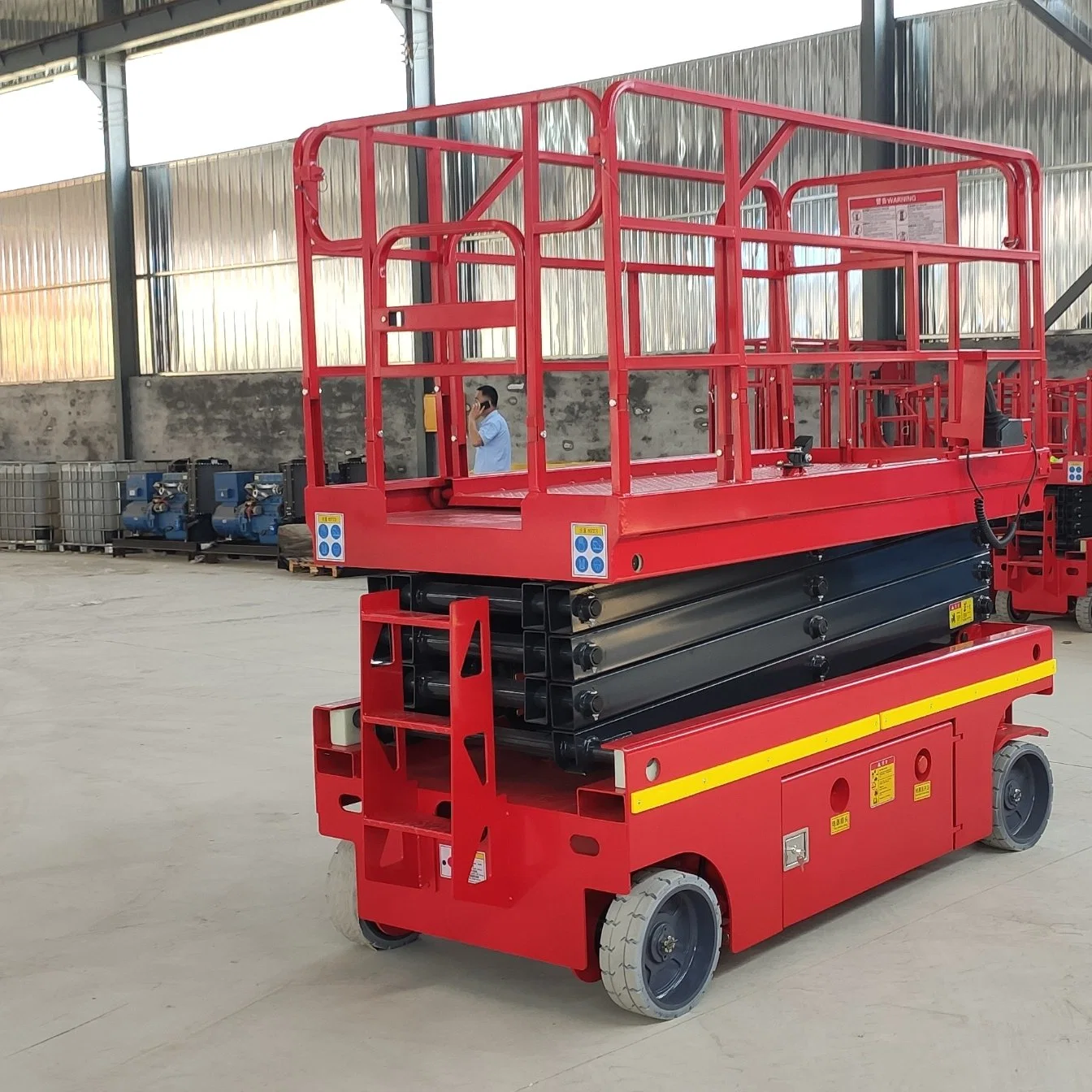 4m-14m Genie Elevators Automatic Mobile Man Lift Platform Hydraulic Electric Scissor Lift