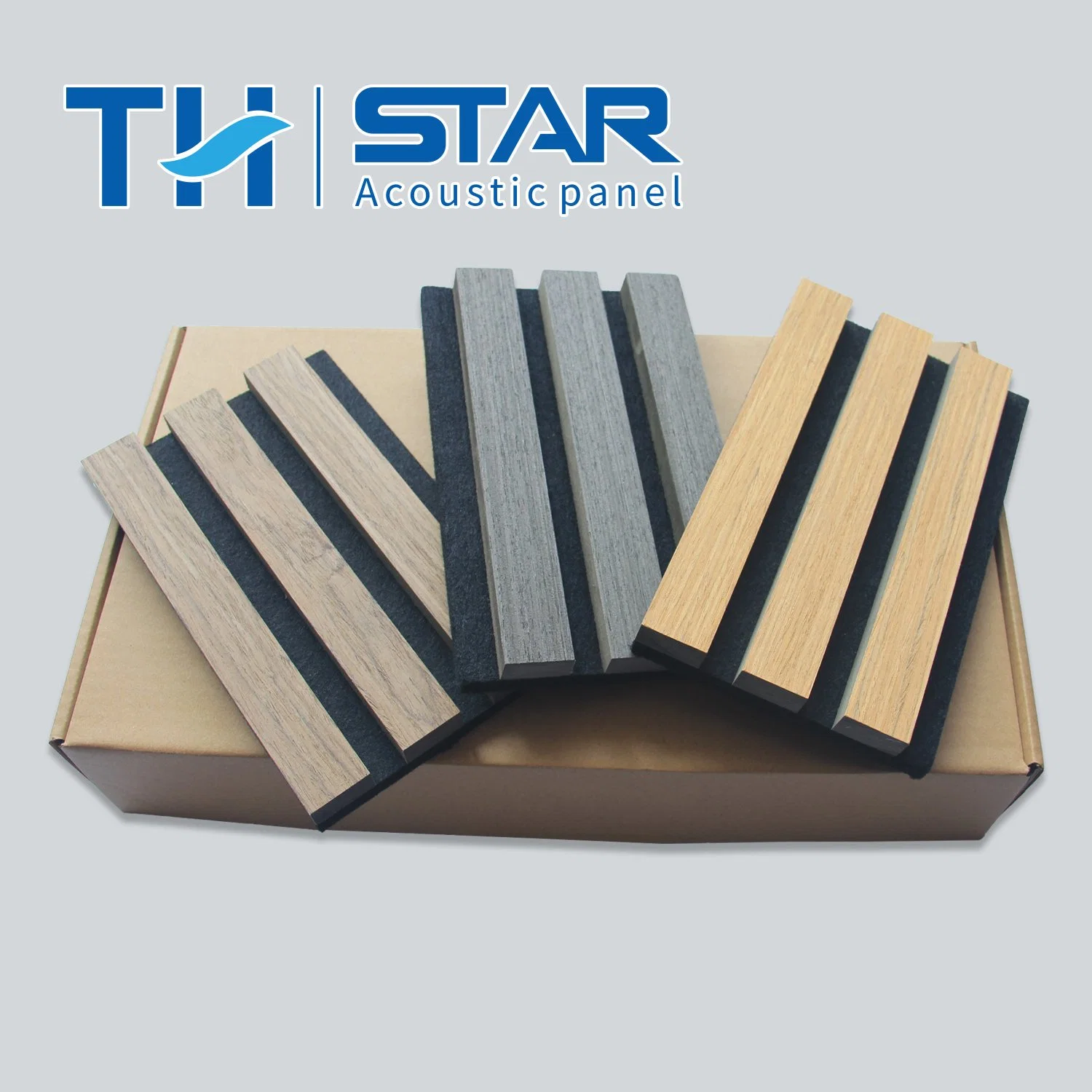 Handcrafted Wooden Slat Acoustic Panel for Office Hotel Wall Decoration MDF Panel Acoustic