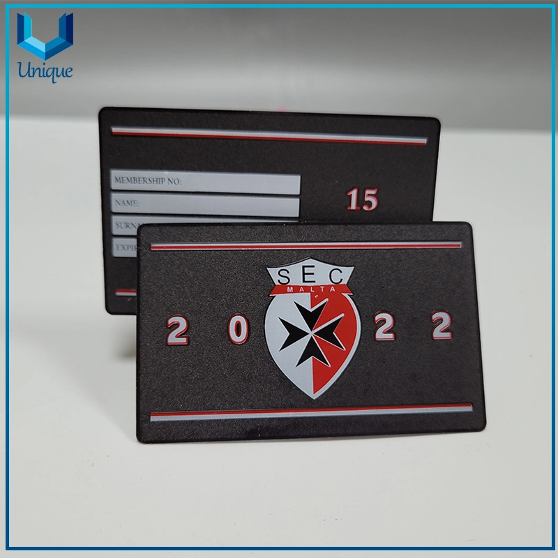 Hochwertige Personalisierte Design Black Metal Card, 0,5mm Black Visitenkarte / Namenskarte mit Emaille