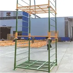 Warehouse Industrial Customized Best Price Adjustable Folding Stillage Tyre Rack Stacking Racks with Mesh