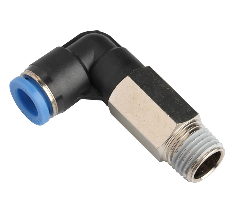 Xhnotion - Pneumatic Push in Extended Male Elbow BSPP Thread Air Hose Fitting with 100% Tested