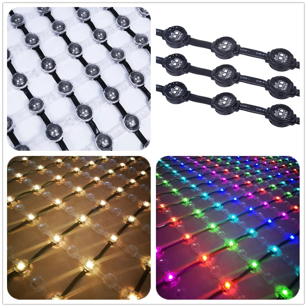 Pixel Pitch 20mm Outdoor LED Mesh Pixel Screen RGB DOT Light