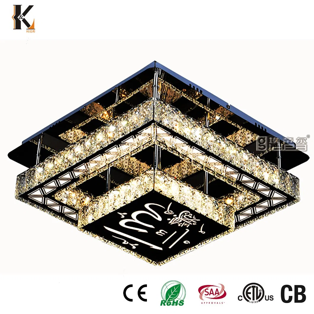 Crystal LED Deckenbeleuchtung China Großhandel Luxus Stil Innendekoration Cafe Home Villa Moderne Kristall Decke Hängeleuchte