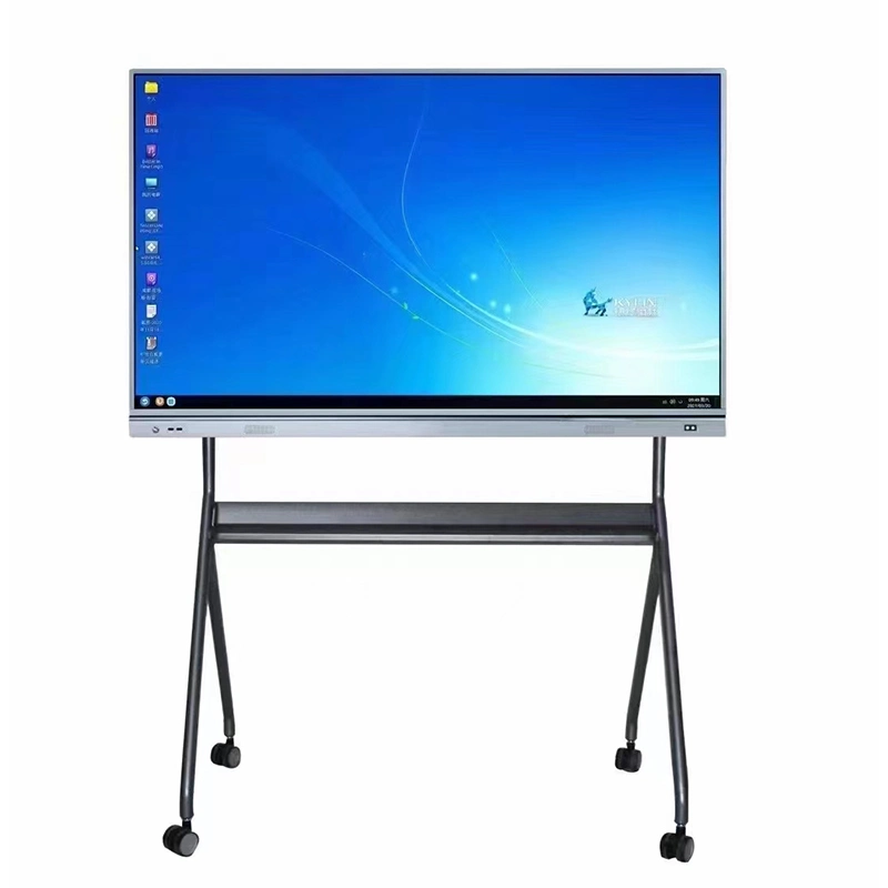 Pantalla de monitor de sistema dual todo en uno Digital Whiteboards 4K HD Smart TV con pantalla táctil interactiva