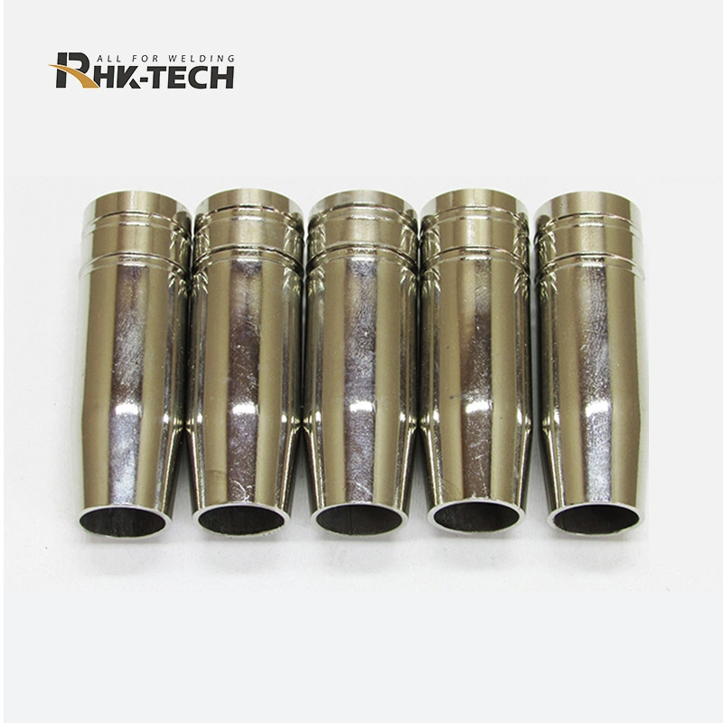 Rhk High Quality 15ak Welding Spare Parts Gas Nozzle for MB15 MIG Welding Torch