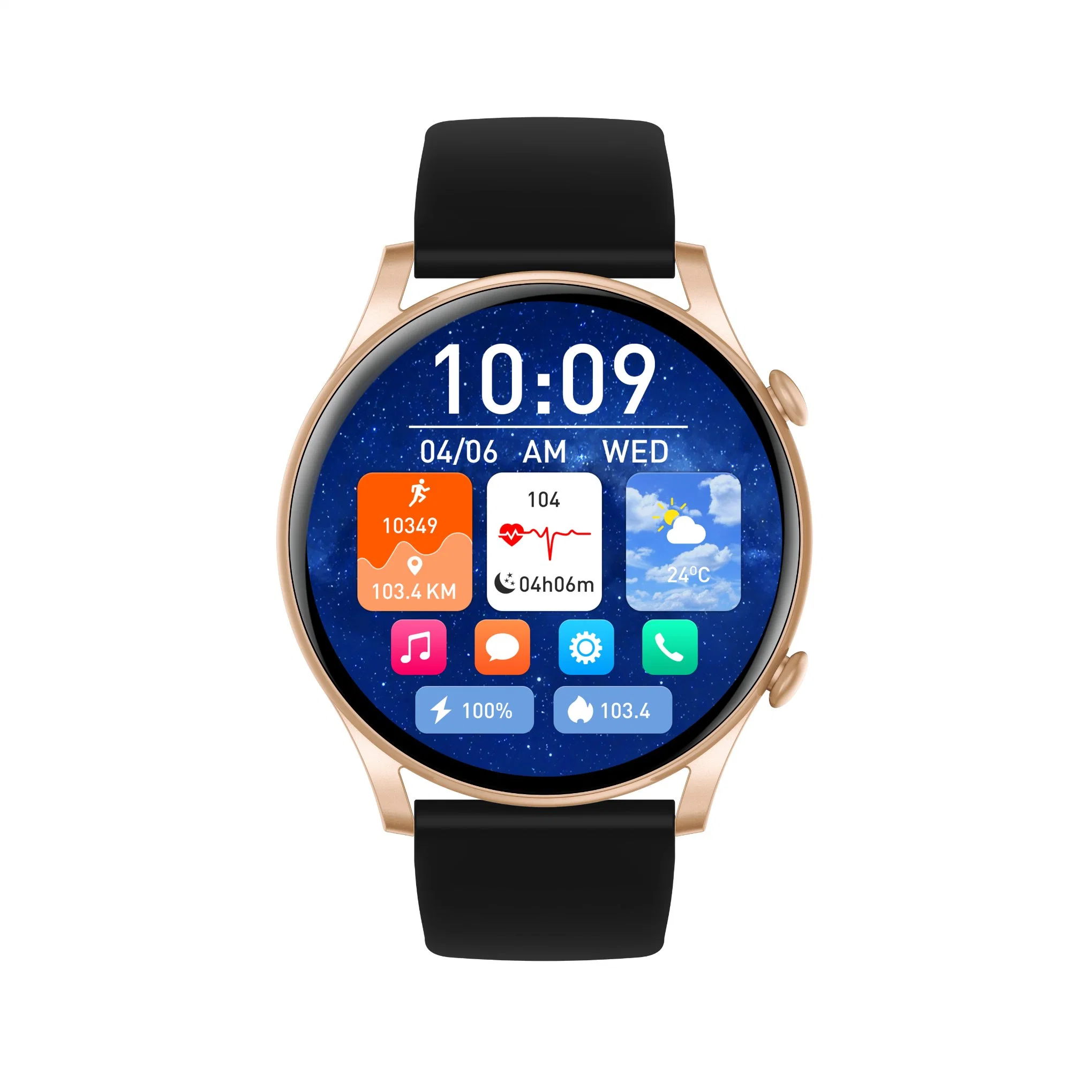 L52PRO 1,43 pouces 466*466 pixels AMOLED HD Smart Watch réveil Montre sport