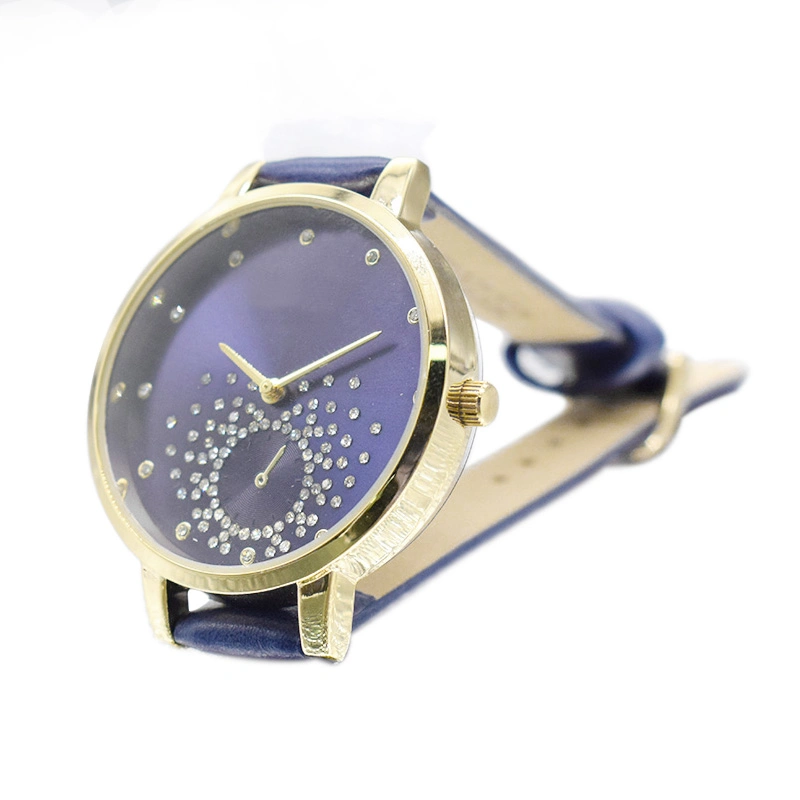 Curren Mayorista/Proveedor de moda ver marcado en azul Cristal relojes femeninos (cm0056)